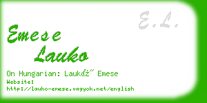 emese lauko business card